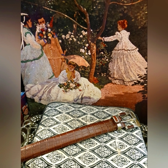 🇺🇸🐴REMO TULLIANI Made in USA👖🛍🇨🇮 ITALY Calfskin Leather Belt Size 36.🫎 - Picture 3 of 7